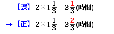 答の分子の数値を，1→2と修正．